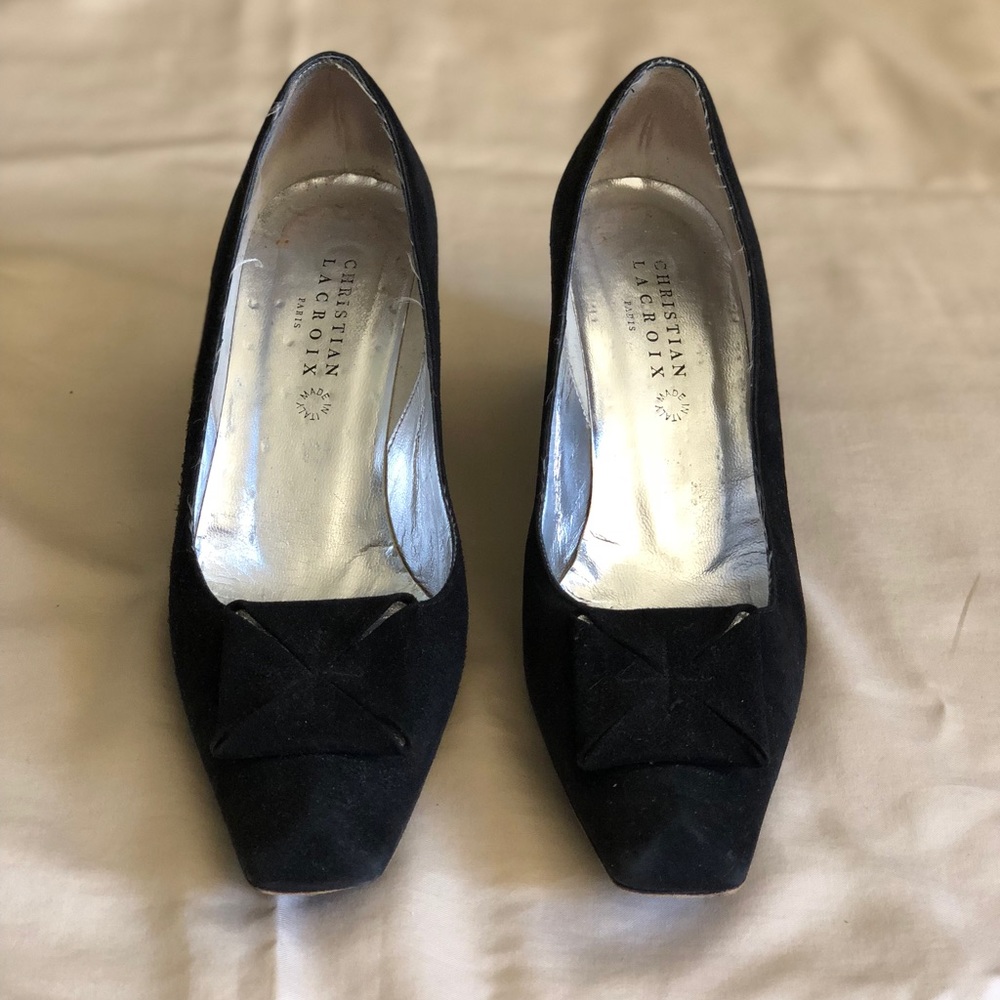 Vintage Christian LaCroix mirrored heels